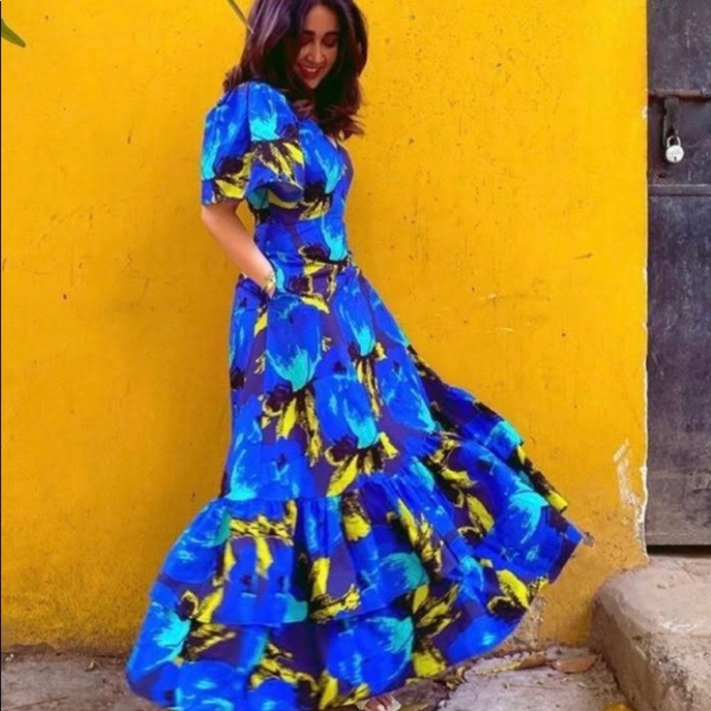 Christopher John Rodgers Target blue dress with flowers
